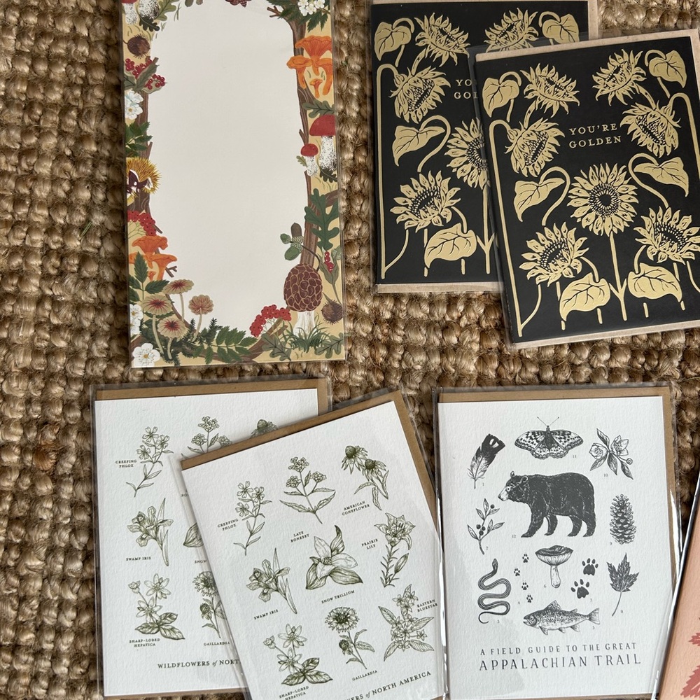 Assorted Botanical Greeting Cards, Stickers, Notepad - Picture 2 of 4